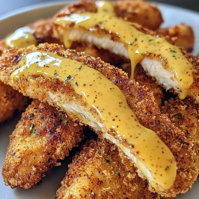 Air Fryer Hähnchenstreifen mit Honig-Senf-Sauce