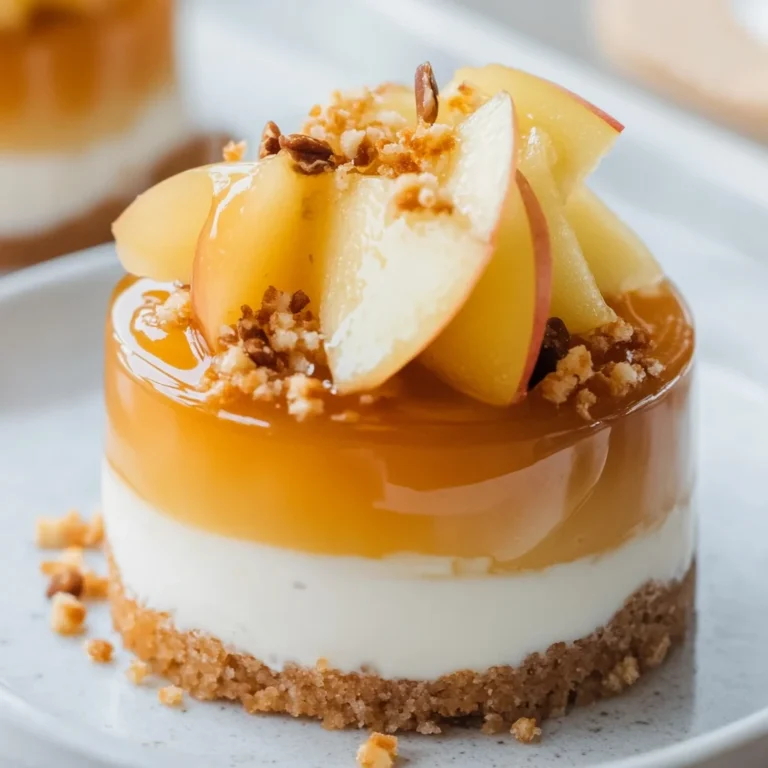 Apfel Törtchen mit Karamell Mirror Glaze