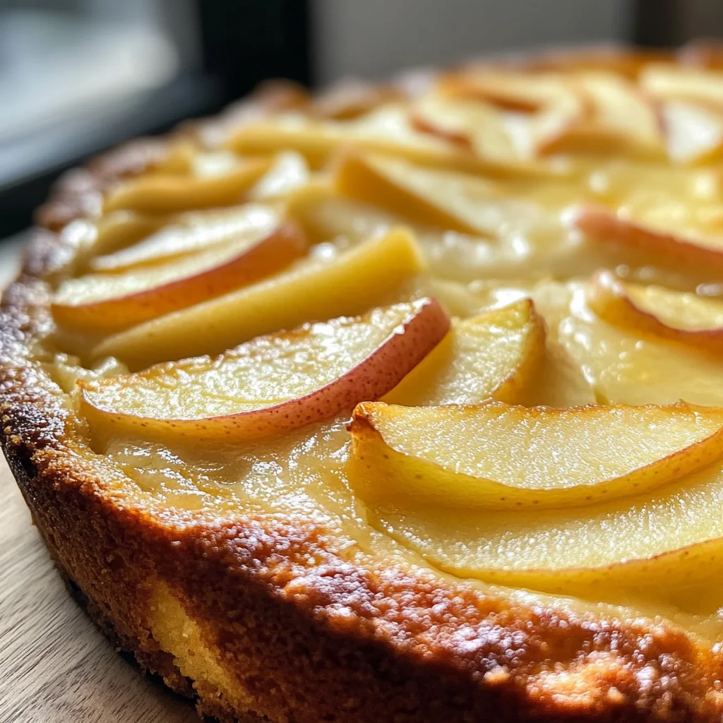 Apfelkuchen mit Vanillepudding