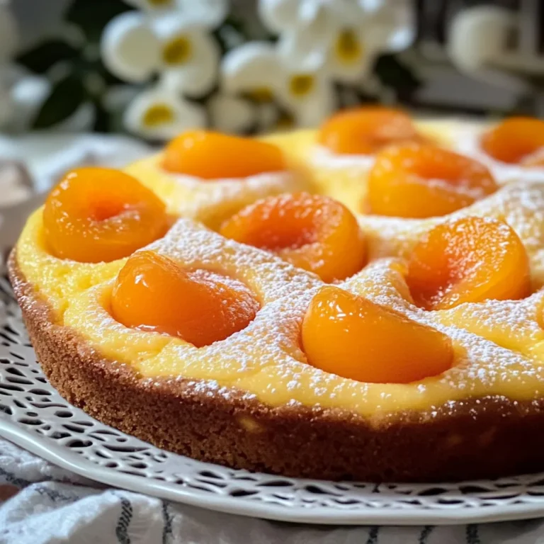 Aprikosenkuchen mit Vanillepudding Rezept einfach genießen!