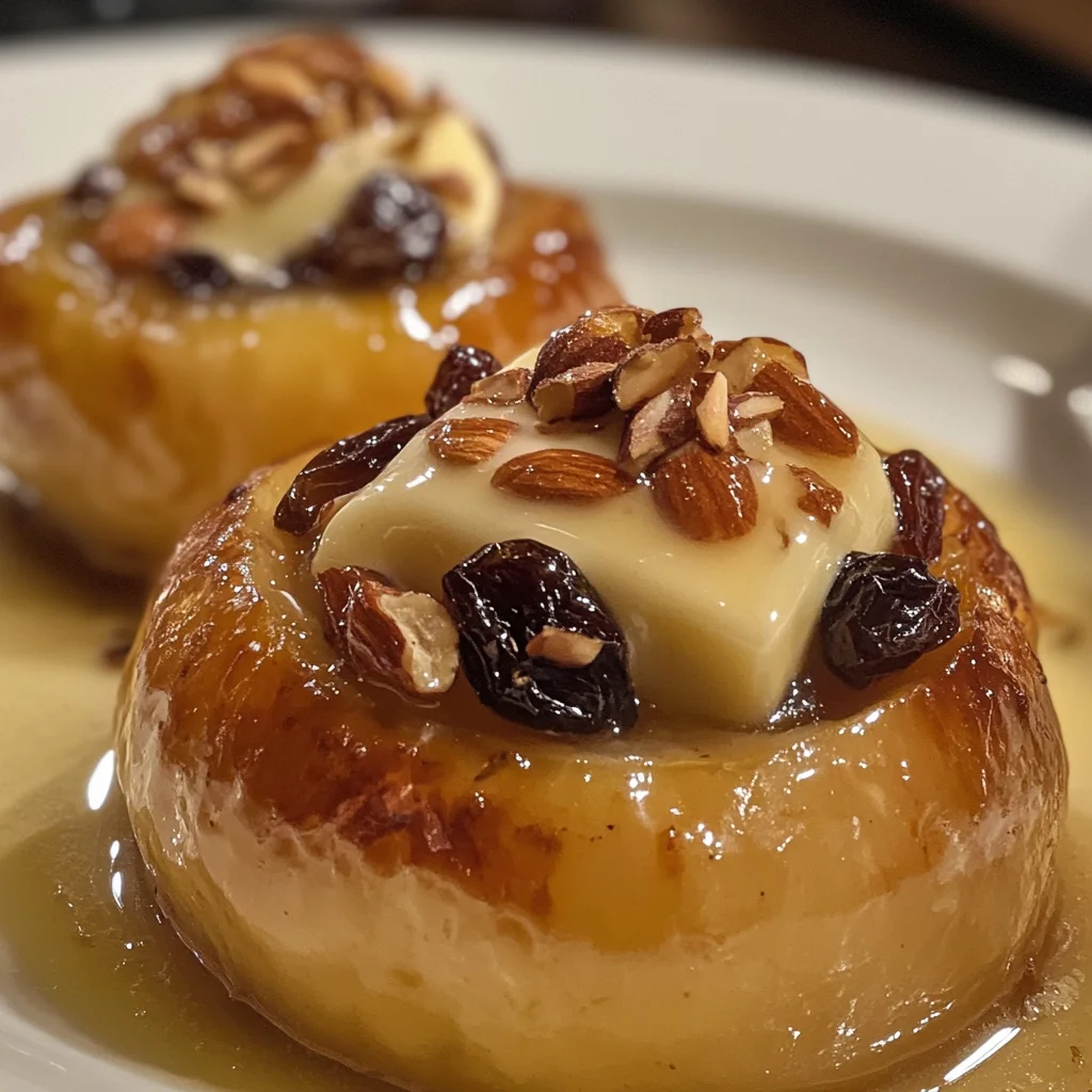 Bratapfel mit Vanillesauce