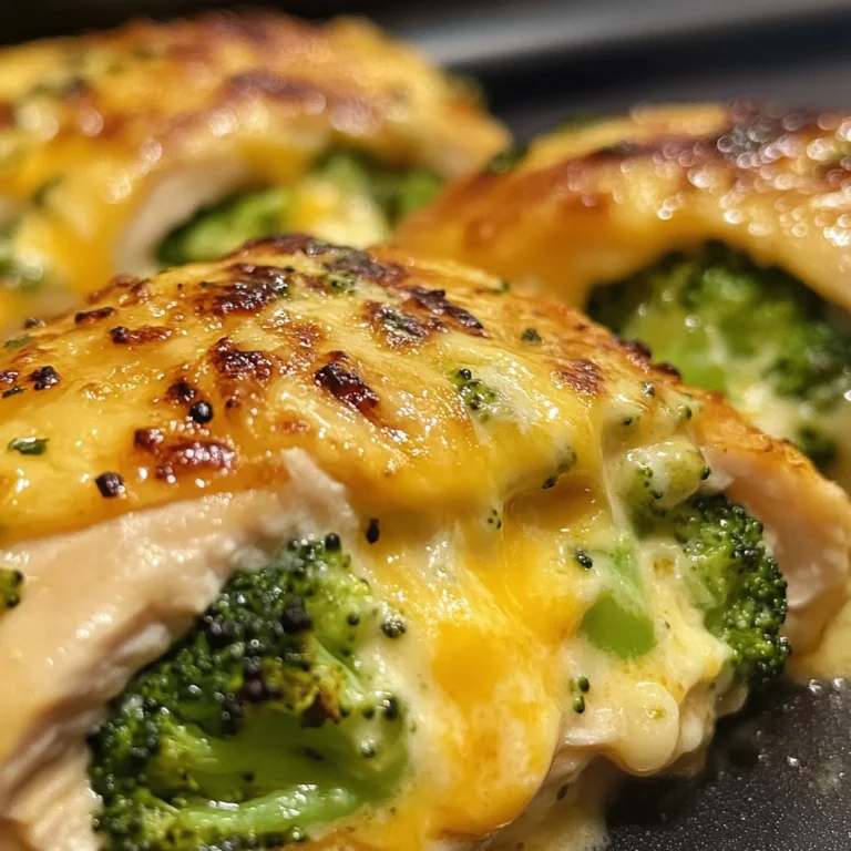 Broccoli Cheddar Stuffed Chicken in Just 40 Minutes