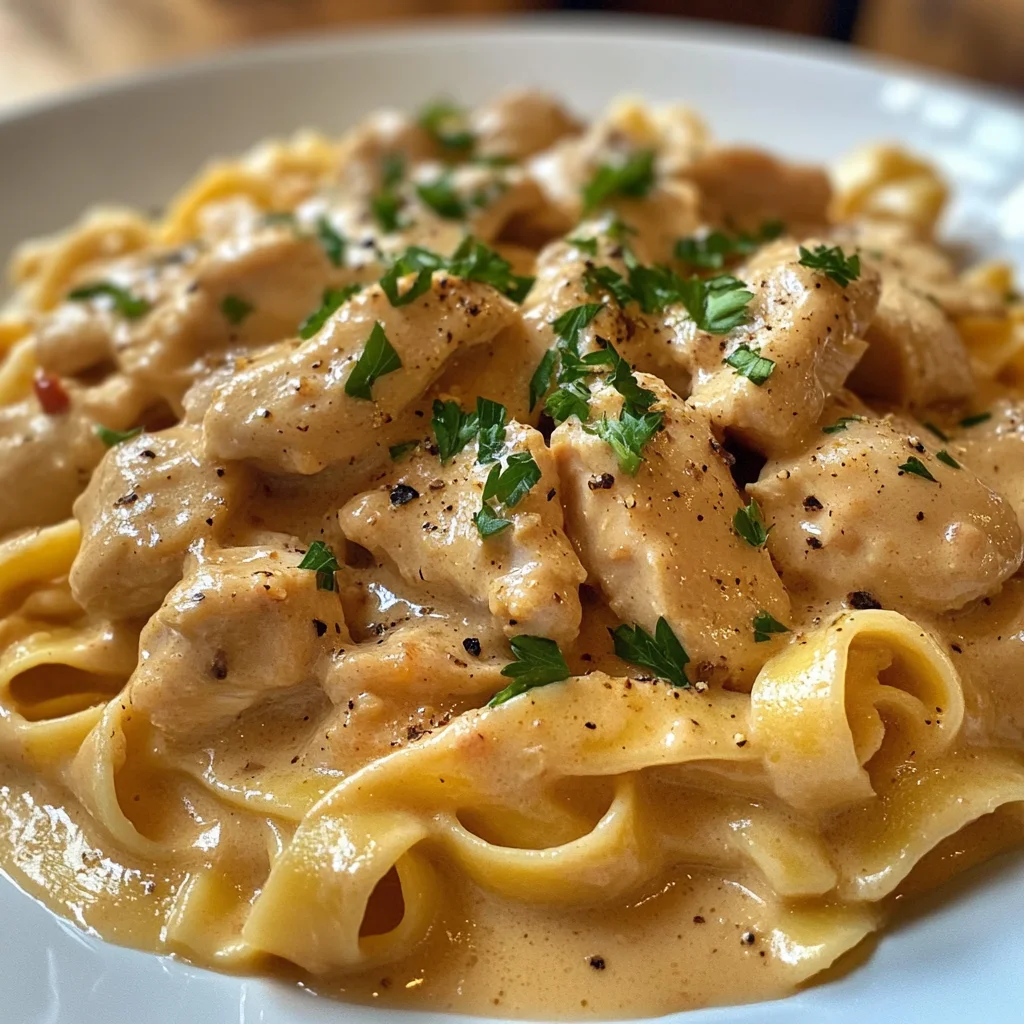 Cremiges Hähnchenragout mit Bandnudeln – Ultimatives Rezept!