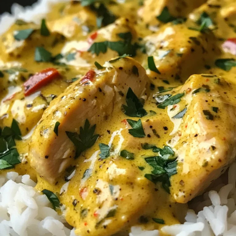 Curry-Geschnetzeltes mit Reis