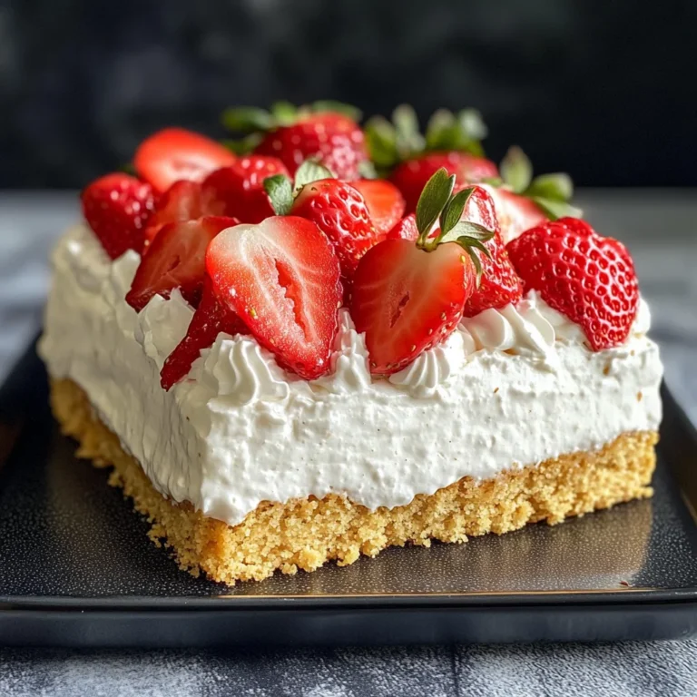 Erdbeerkuchen mit Vanillepudding ohne Backen - ganz einfach