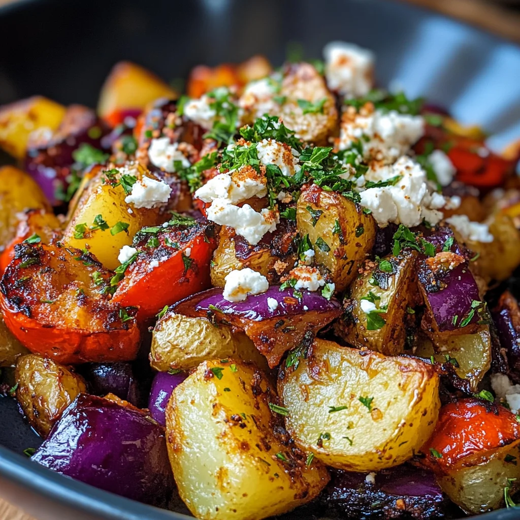 Feta Kartoffeln mit Ofengemüse: Köstliches Rezept für Genießer
