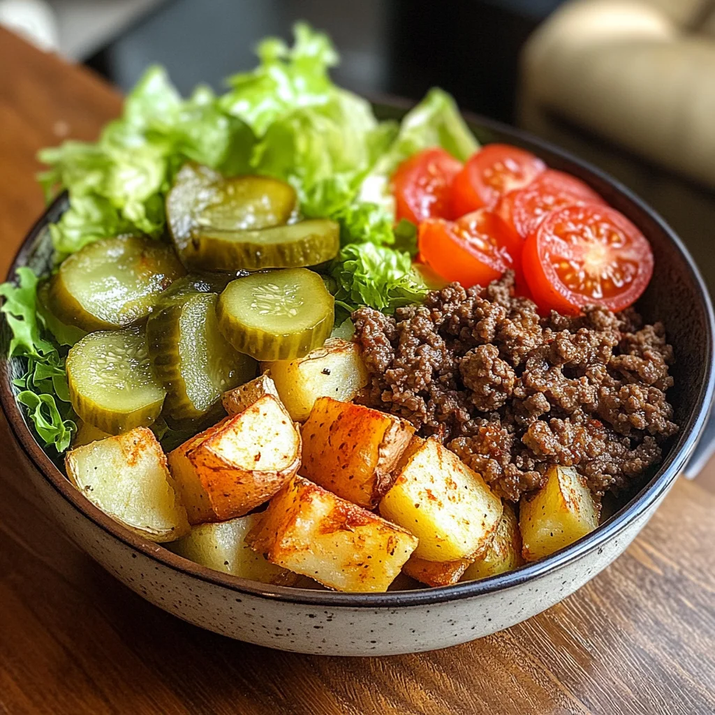 Gesunde Burger-Schüssel für jeden Tag genießen