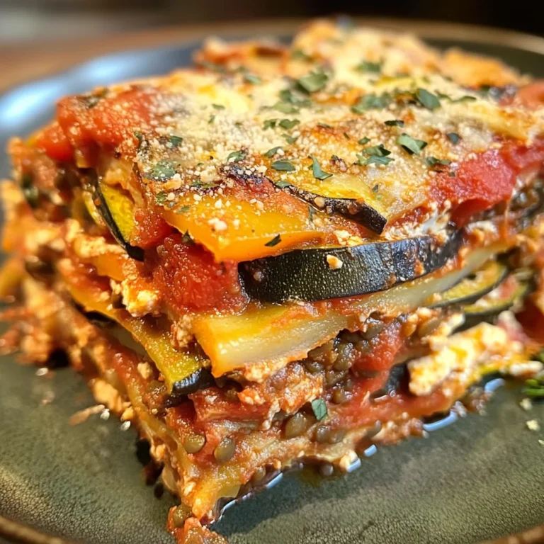 High protein veggie lasagna