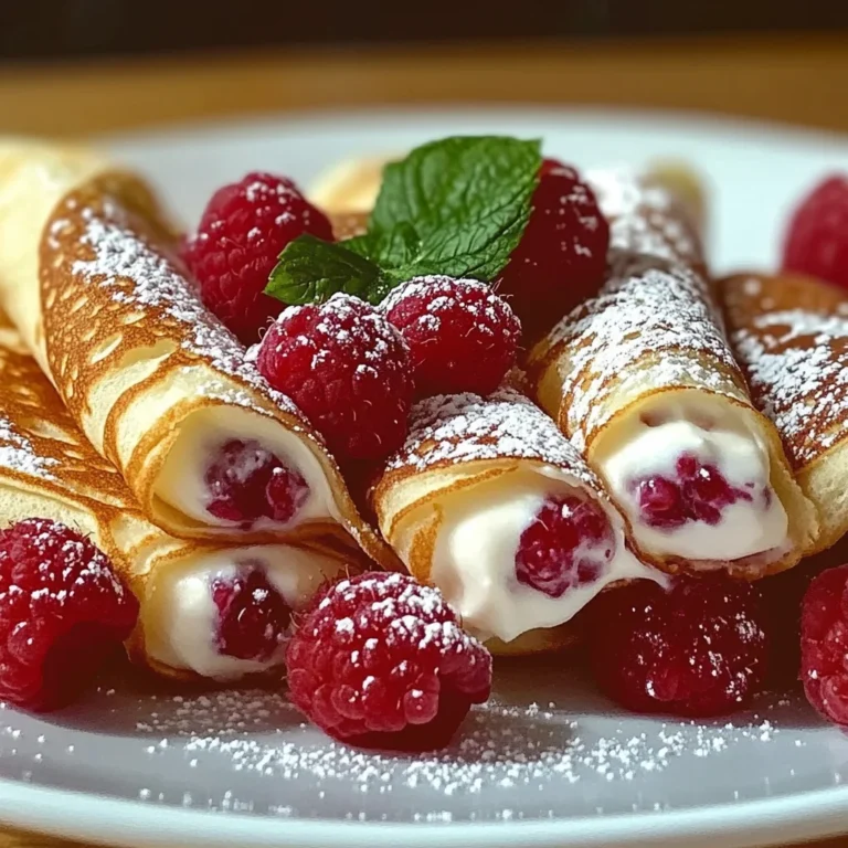 Himbeer-Vanille-Creme-Crêpes für dein Brunch-Highlight