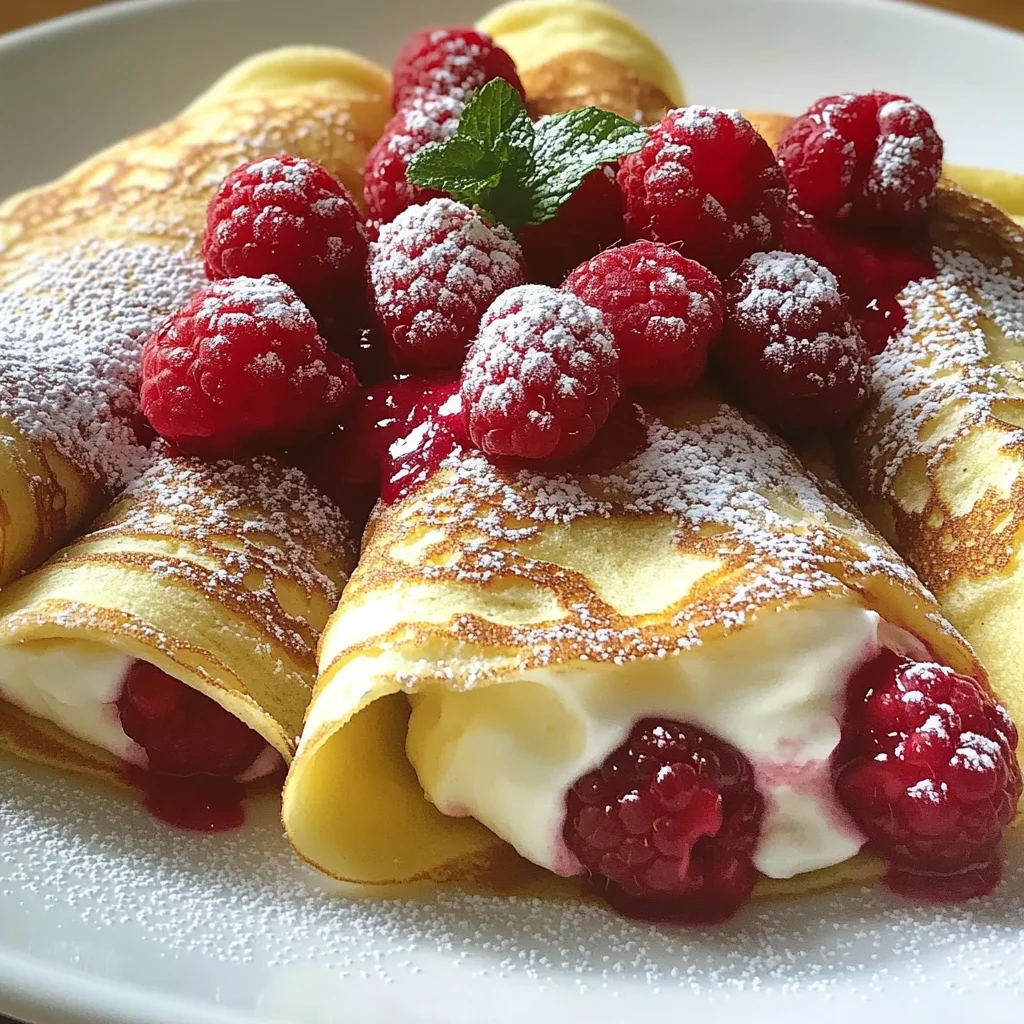 Himbeer-Vanille-Creme für köstliche Crepes