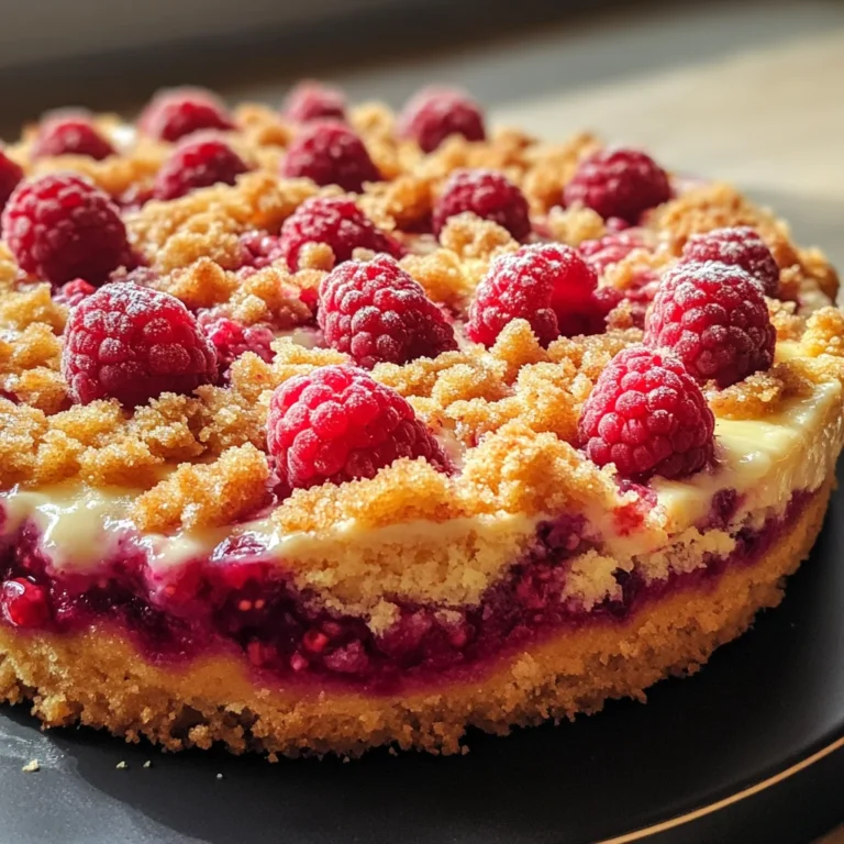 Himbeer Streusel Kuchen mit Joghurt Cheesecake genießen