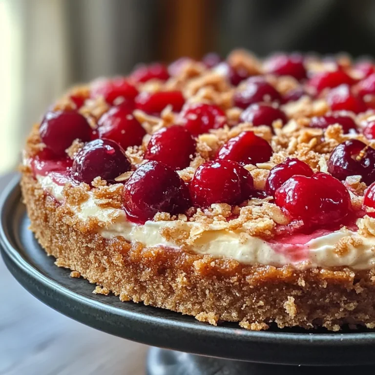Käsekuchen mit Kirschen
