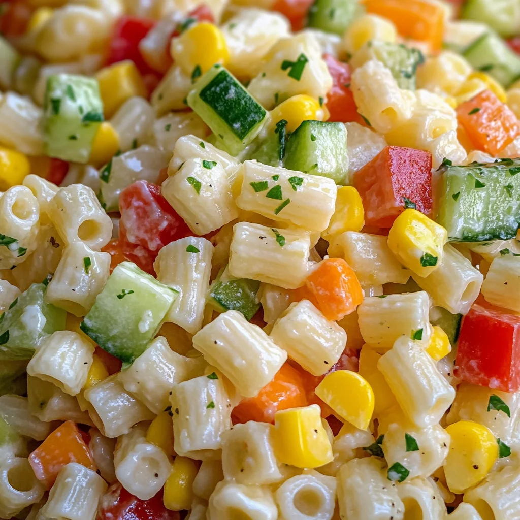 Kinder Nudelsalat mit Frischkäse