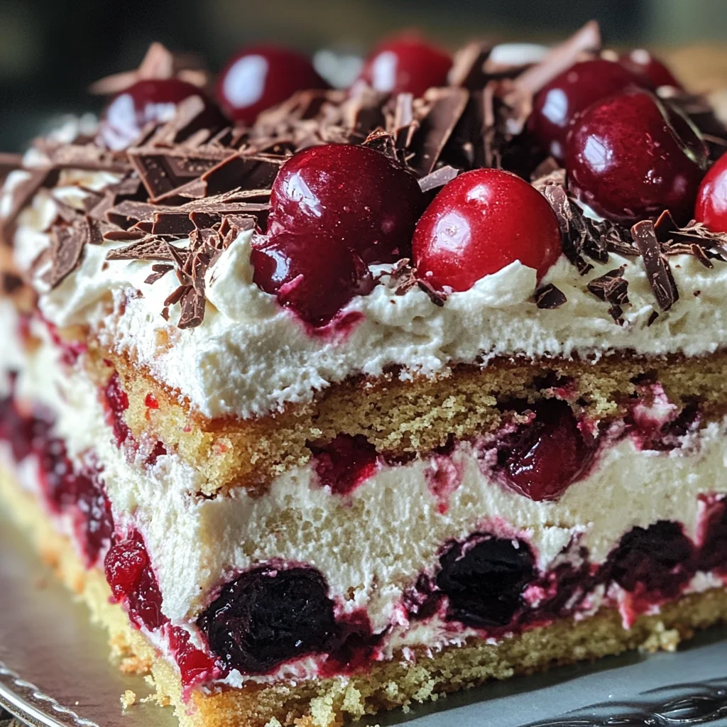 Kirschtorte mit Stracciatellacreme