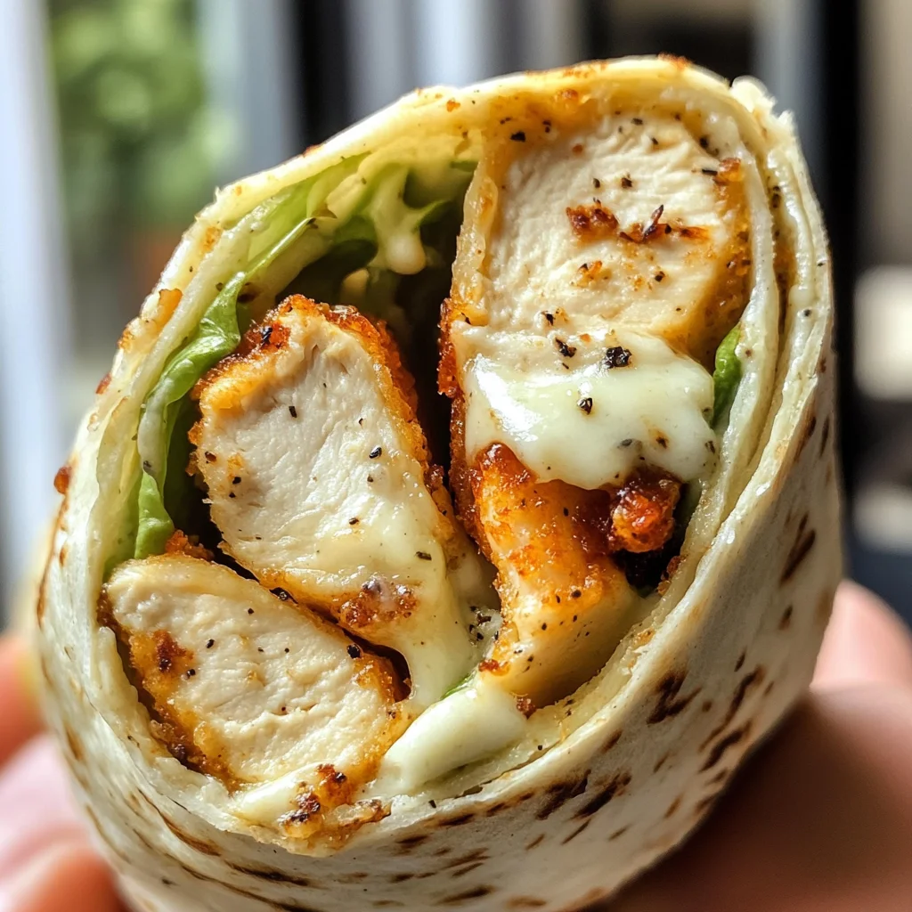 Knusprige Hähnchen-Mozzarella-Wraps aus dem Airfryer