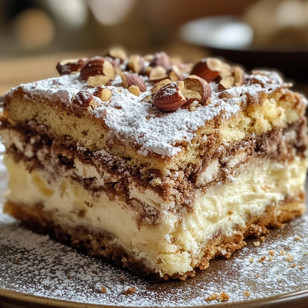 Nusskuchen mit Nougatcreme