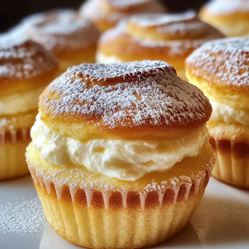 Quark Muffins Mit Vanillepudding