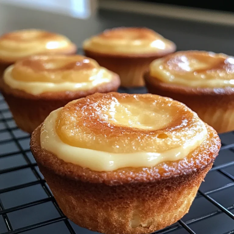 Quark Muffins mit Vanillepudding