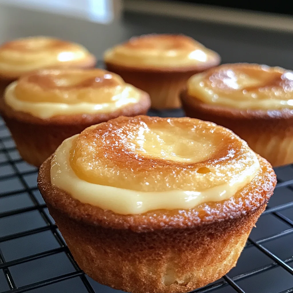Quark Muffins mit Vanillepudding