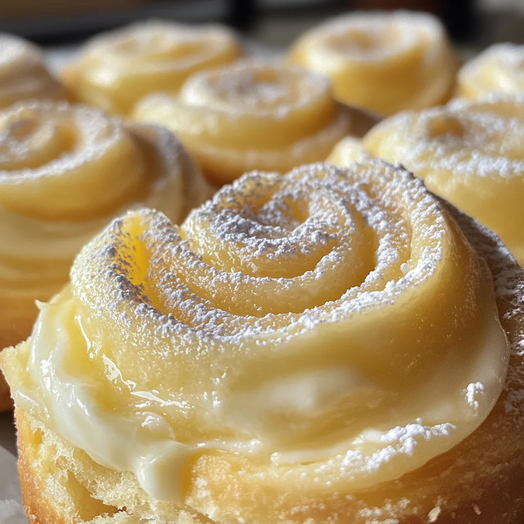 Vanillepudding-Schnecken