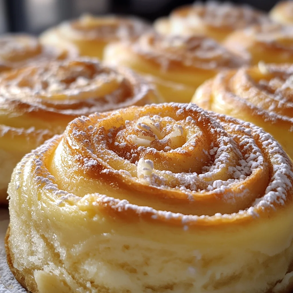 Vanillepudding-Schnecken