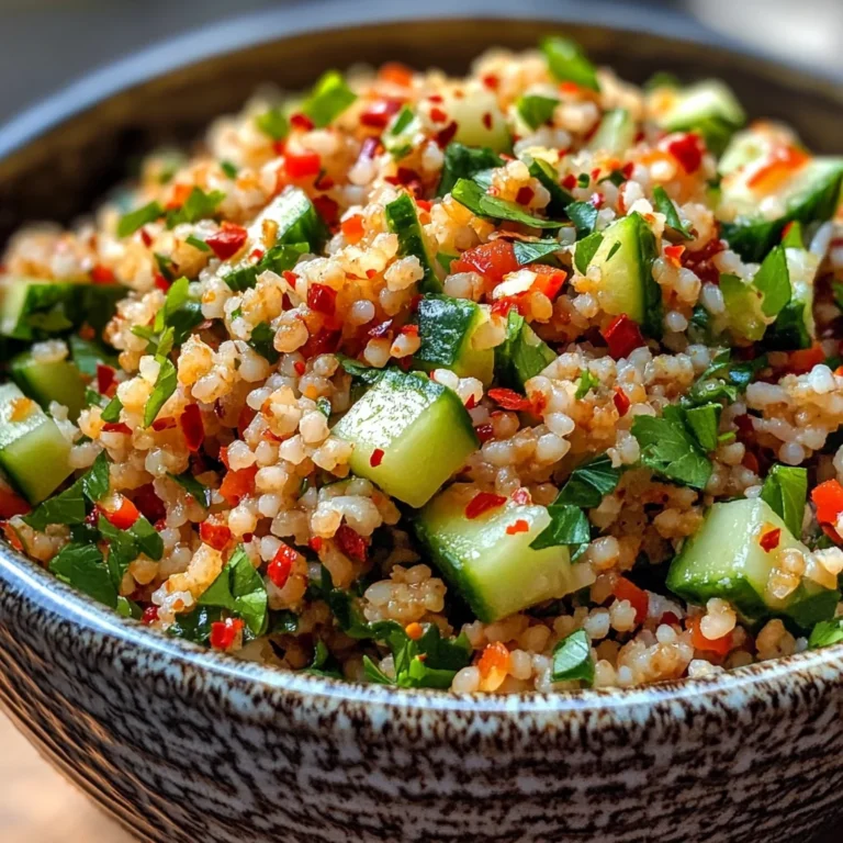 Veganer Bulgursalat