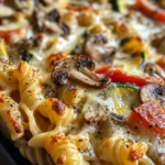 Vegetarischer Nudelauflauf