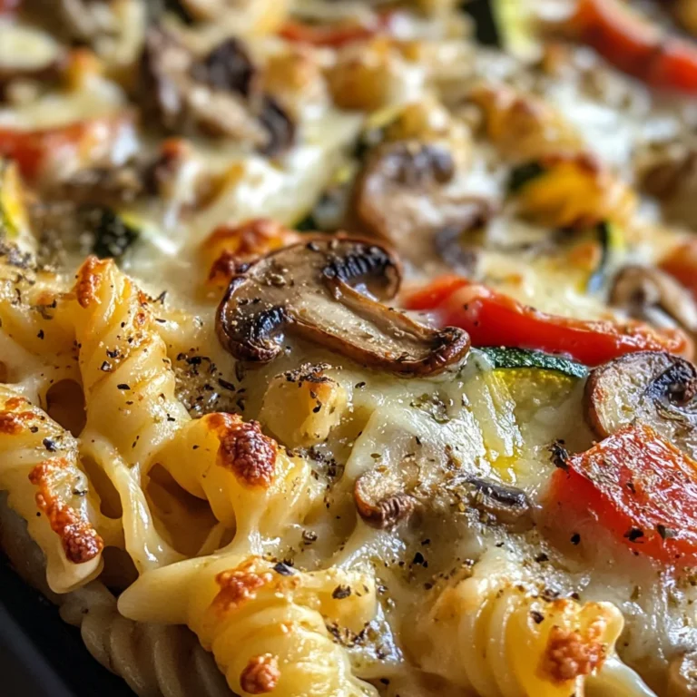 Vegetarischer Nudelauflauf